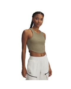 Under Armour Women's Rival Rib Tank Top Bayou/White