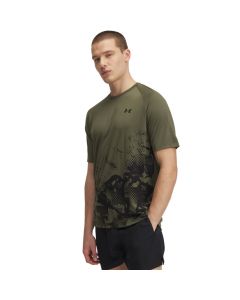 Under Armor Men's Tech Fade Marine OD Green/Black T-Shirt