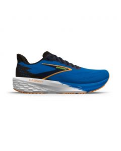 Brooks Launch 11 Black/Navy Peony/Orange da Uomo