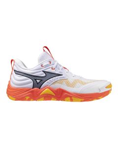 Mizuno Wave Momentum Elite White/FieryCoral2/Citrus