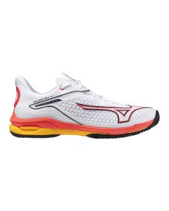 Mizuno Wave Exceed Tour All Court White/FieryCoral2/Citrus