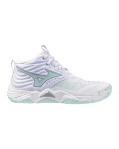 Mizuno Wave Momentum Elite Mid Weiß/Blautöne für Damen