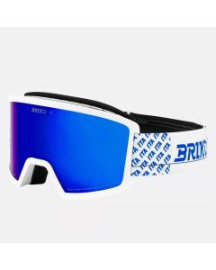 Briko Maschera Frostbite Italia Matt White-Science Blue, lente Blue Cat.3
