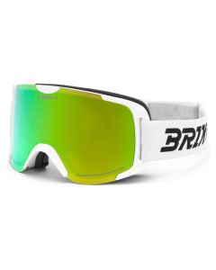 Briko Maschera Veny White, lente Sun Green Cat.2