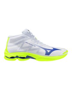 Mizuno Wave Lightning Pro Mid White/Lightning Yellow/Dazzling Blue