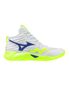 Mizuno Wave Momentum Pro Mid White/Lightning Yellow/Dazzlin