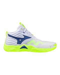 Mizuno Wave Momentum Elite Mid White/Lightning Yellow/Dazzlin