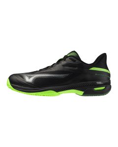 Mizuno Wave Exceed Court Padel Black/Foliage Green/Glowing Ap da Uomo