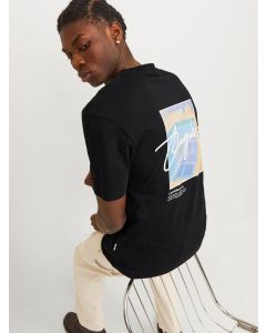 Jack & Jones T-Shirt stampata Palm Spring Black da Uomo