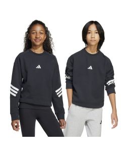 Adidas Felpa Future Icons 3 Strisce Kids Black/White