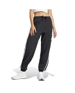 Adidas Pantaloni Essentials 3-Stripes French Terry Cuffed Neri da Donna