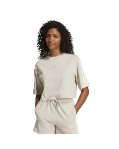AdidasT-shirt Essentials 3-Stripes Cotton Loose wonalu/white da Donna