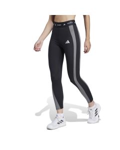 Adidas Leggings 7/8 Techfit Colorblock Black/Grey Four da Donna