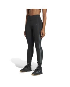 Adidas Leggings Optimé 3-Stripes Neri da Donna