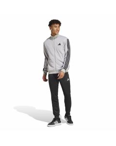 Adidas Tuta in french terry 3-Stripess mgreyh/mgsogr da Uomo