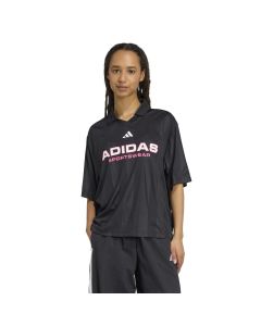 Adidas T-Shirt Tiro Q4 Black/Black da Donna