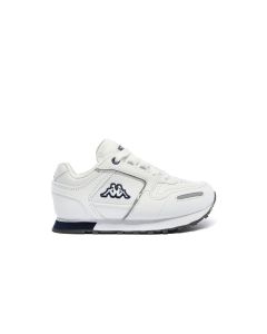 Kappa Logo Voghera 5 Kids White Blue Marine