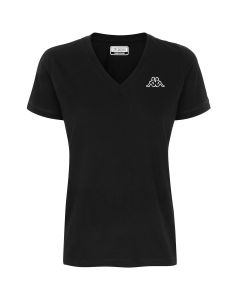Kappa T-Shirt Cabou Logo Nera da Donna