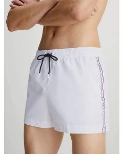Calvin Klein Pantaloncini Da Bagno Con Cordoncino Corto - Logo Tape