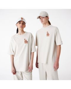 New Era T-Shirt Oversize LA Dodgers League Essential Panna