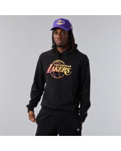 New Era Felpa con Cappuccio LA Lakers NBA Neon Fade Nera