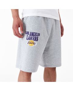New Era Pantaloncini LA Lakers NBA Script Grigi