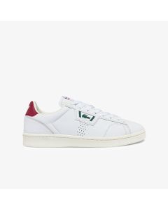 Lacoste Masters Classic in Pelle White/Burgundy