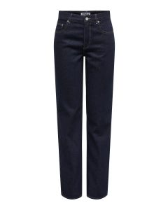 Only Jeans Onllumi Mom Straight Dark Blue da Donna
