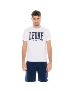 Leone T-Shirt Big Logo Optic White da Uomo