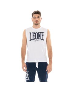 Leone T-Shirt Big Logo Optic White da Uomo