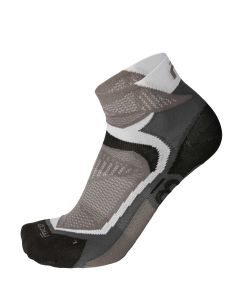 Mico Extra-Lightwight Performance Short Running Sock Black-Gray