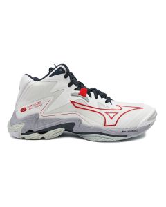 Mizuno Wave Lightning Z8 Mid White/Salsa/Black