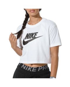 Nike T-shirt Sportswear Essential Cropped White da Donna