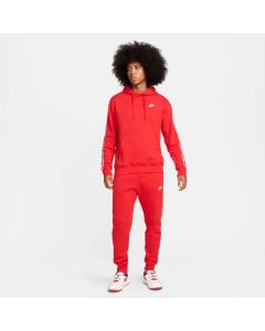 Nike Club Fleece Tuta con Cappuccio e grafica Rossa da Uomo