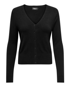 Only Cardigan Onlvenice con scollo a V Black da Donna