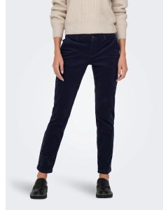 Only Damen Onlbiana Regular Fit Chinohose in Blau/Nachthimmel