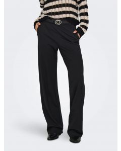 Only Pantaloni Onlpoptrash Straight Fit Black da Donna