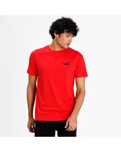 Puma T-Shirt Essentials small logo Red da Uomo