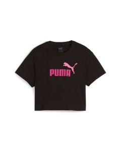 Puma T-Shirt corta Logo Girls Black da Bambina