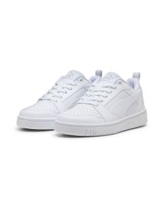 Puma Rebound V6 Low Junior White/Cool Light Gray