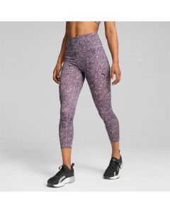 Puma Tight Train Fave 7/8 a vita alta Pale Plum/Coral AOP