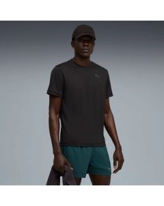 Puma T-Shirt Graphic Running Faster Black da Uomo