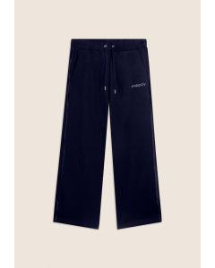 Freddy Pantaloni Sportivi Cropped Comfort Wide Leg Dark Sapphire da Donna