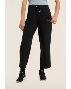 Freddy Cropped Comfort Wide Leg Sports Pants Black for Women