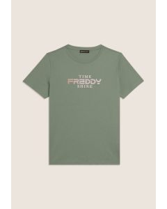 Freddy T-Shirt Comfort Fit con slogan 