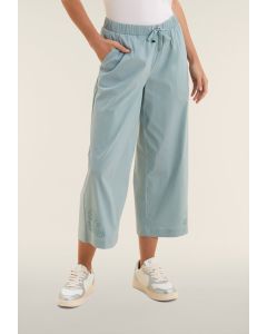 Freddy Pantalone Cropped con ricamo Azzurro da Donna
