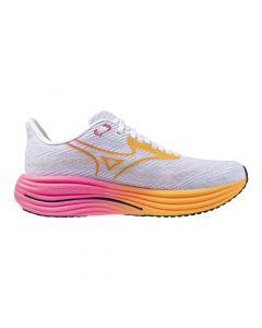 Mizuno Wave Rider 29 Hanabi White/Tang Orange/Pink Tetra da Uomo