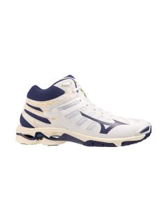 Mizuno Wave Voltage Mid Weiß/Blueribbon/MP Gold