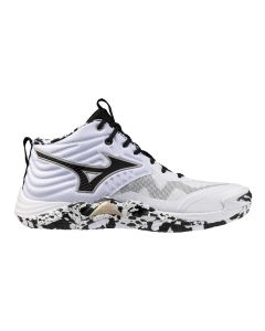 Mizuno Wave Momentum Elite Mid White/Black/GEGold Kakizome Limited