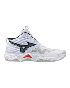 Mizuno Wave Momentum Elite Mid White/Black/Fiery Red